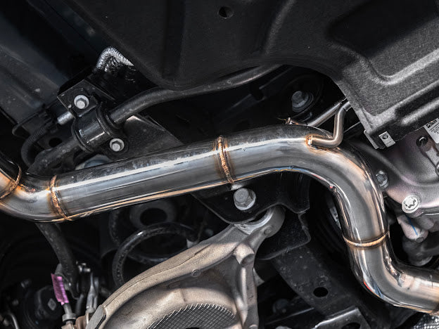 2024-Up Ford Mustang S650 | Muffler Delete Axle Back 3.5'' Dual Tips Exhaust